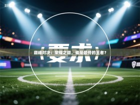 巅峰对决：荣耀之巅，谁是最终的王者？